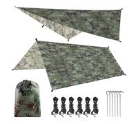 Lona para Tienda de campaña Lona Ultraligera portátil for Acampar al Aire Libre, Refugio Solar de Supervivencia, toldo Playa Impermeable Multifuncional, Carpa, contra la Lluvia(300CM X 300CM)