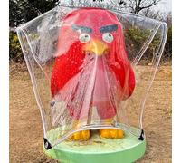 Lona plástica Impermeable,Lona Transparente Reforzada con Ojales,Lona de protección de PVC para Patio,Lámina para Acampar en el Suelo,Grosor de 0,35 mm.,W*H-1x3m