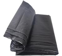 Lona Protectora Exterior 280 x 350 cm Lona de Barco 160 G M², Resistente a Los Rayos UV Protección Invernal Multiusos Duradera para Leña, Muebles, Jardín, Negro