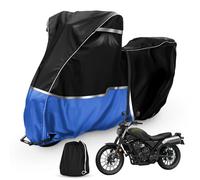 Lona protectora para motocicleta compatible con modelos Honda Cruiser, Rebel/Shadow VT750, 420D Oxford Outdoor Motorradabdeckung estanca Winterfest con cordón elástico y hebilla a prueba de viento