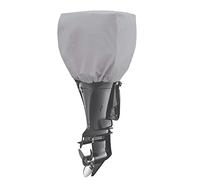 Lona Protectora para Motor fueraborda 600D Resistente Impermeable Universal para Remolque, mercuriy, Yamaha, Suzuki, Evinrude. Gris.