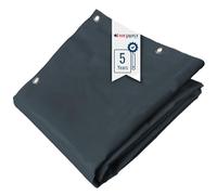 Lona PVC Impermeable 2x8 m Gris Oscuro - Garantía de 5 años TECPLAST - LP506MU - Lona Exterior - Resistencia Anti-UV