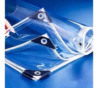Lona PVC Transparente Impermeable Cortavientos para balcón 1.8x3.7m