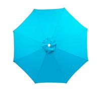 Lona Recambio Sombrilla 2-4m 6/8 Varillas-Poliéster Impermeable UV-techos Terrazas Exteriores Para Jardín Patio Terraza Piscina-Solo Toldo(Sky Blue,11.5ft 8rib)