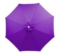 Lona Recambio Sombrilla 2-4m 6/8 Varillas-Poliéster Impermeable UV-techos Terrazas Exteriores Para Jardín Patio Terraza Piscina-Solo Toldo(Purple,8.9ft 8rib)