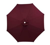 Lona Recambio Sombrilla 2-4m 6/8 Varillas-Poliéster Impermeable UV-techos Terrazas Exteriores Para Jardín Patio Terraza Piscina-Solo Toldo(Burgundy,8.9ft 8rib)