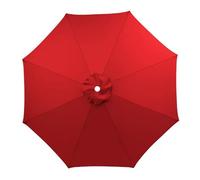 Lona Recambio Sombrilla 2-4m 6/8 Varillas-Poliéster Impermeable UV-techos Terrazas Exteriores Para Jardín Patio Terraza Piscina-Solo Toldo(Bright Red,8.9ft 8rib)