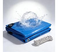 Lona Remolque 250 x 620 cm Máximo Rendimiento - Duradera Resistente a Los Rayos UV Desgarros, Multiusos, Impermeable Lona de Protección para Madera para Muebles Leña, Azul