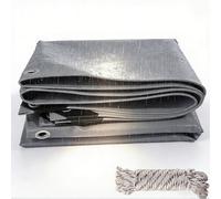 Lona Remolque 270 x 300 cm Antidesgarro, Impermeable, Protección UV, Resistente a La Intemperie, Resistente Al Moho Lona de Protección para Madera para Camping, Camión, Gris