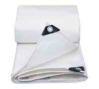 Lona Resistente con Ojales 1x1,5 m 1,2x1,5 m 1,8x2,4 m 2x3m 3x4m 4x6m Lona Impermeable Blanca con Ojales, Multiusos para Uso en Exteriores, Lona(1x1.2m)