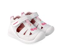 Lona sandalia cerezas blanco