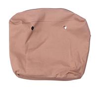 Lona SóLida Impermeable Inserto Forro Interior Inserto Bolsillo Cremallera para Obag o Bag Bolso de Mano Caqui