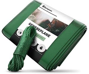 Lona Springreen 2x3m - Lona de Tela Reforzada e Impermeable Extra para Proteger los Muebles, la Madera y como Base o protección Solar - Cubierta Universal para la Lluvia - Impermeable