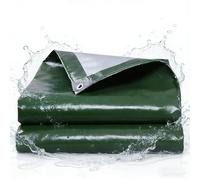 Lona Tarp 180 x 250 cm Impermeable y Antidesgarro Cubretodo Múltiples Usos Esquinas Reforzadas para Terrazas Muebles Leña Jardín Piscina Coche, Ejercito Verde