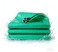 Lona Tarp 390 x 450 cm Impermeable y Antidesgarro Cubretodo Múltiples Usos Esquinas Reforzadas para Terrazas Muebles Leña Jardín Piscina Coche, Verde