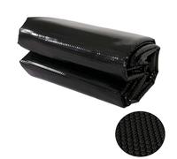 Lona térmica para piscina, cubierta solar, grosor 400 µm, redonda, 4,57 m, color negro