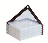 Lona Transparente 250 x 365 cm Resistente a Los Rayos UV Al Desgarro, Prueba de Viento, Resistente a Las Heladas Toldo Transparente Exterior para Muebles de Jardín, Color Transparente
