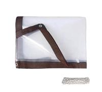 Lona Transparente 300 x 440 cm Protección contra La Lluvia Lona Impermeable de PVC Transparente con Ojales Resistente Al Polvo para Exteriores, Terraza, Gallinero, Balcón, A