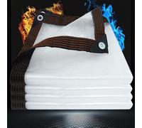 Lona Transparente con Ojales 360 x 440 cm 450 G M² con Ojales Duradera Resistente a Los Rayos UV Desgarros Lámina de Invernadero para Jardín, Cenador, Camping, A