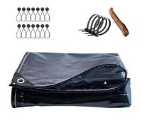 Lona transparente con ojales, impermeable, cubierta de PVC, protección contra la lluvia, para camping, 1,5 x 2,5 m, 1,5 x 3,5 m, 1,5 x 5,5 m, 1,5 x 10 m (3,8 x 7,4 m), refugio duradero para exteriores
