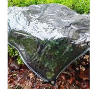 Lona Transparente con Ojales,Lona De Vinilo Claro Resistente,2x2m,3x4m Lona Protectora De Plástico Impermeable Resistente Al Viento Y a La Lluvia para Exteriores,Negra,LxH-1x3m/3.3x9.8ft