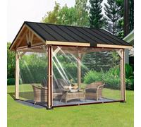Lona transparente - con ojales lona impermeable 2 x 5 m lona transparente para muebles de jardín plantas invernadero Pet Hutch techo