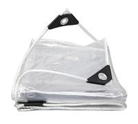 Lona Transparente con Ojales, Lona Multiusos Transparente Plantas Exterior, Lona Impermeable Resistente a Desgarros, para Aislamiento de Plantas, Muebles de Jardín, Balcones