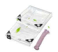 Lona Transparente de PVC 330 x 350 cm Resistente a Las Heladas Anti Heladas Pérgola Paneles Al Desgarro para Invernadero Terraza Tejado Pergola Resistente Al Polvo, Color Transparente