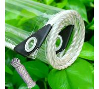 Lona Transparente Exterior 125 x 285 cm, Transparente Impermeable, Reinforced PVC, Durable Tear Resistant Multipurpose, Heavy Duty Transparent Tarpaulin with Eyelets for Garden Furniture, A