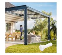 Lona Transparente Impermeable con Ojales de 2 x 1 m, Lona de ProteccióN Toldo Reforzado PVC, Multiusos Lonas Transparente Resistente Proteccin para Exterior Muebles Jardn Plantas (3X4)