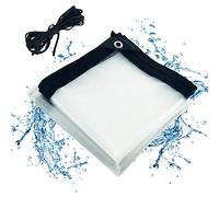 Lona transparente impermeable, con ojales y cuerda, plegable, toldos y lonas, resistente a la intemperie (3 x 6 m)