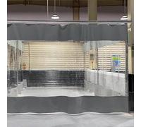 Lona transparente impermeable de PVC, Tamaños múltiples de los ojales transparentes grises del vinilo paneles laterales mirador 0.3m m(1.5x1.8m/4.9x5.9ft)