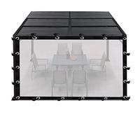 Lona transparente impermeable para exteriores, 2,5 x 5 m, resistente a la intemperie, para aislamiento de pabellones y garajes, contra el frío y el calor, duradera y resistente a los rayos UV