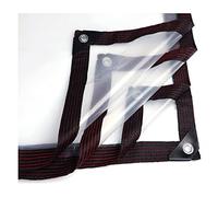 Lona transparente impermeable resistente - Lona universal para toldo de patio, aislamiento antienvejecimiento, vidrio suave, tamaño 4 x 6 m