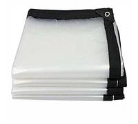 Lona Transparente para Invernadero 4x7m, Lona De Protección Impermeable Y Resistente a La Rotura, Lona De Plástico Transparente con Ojales, para Jardín, Exteriores Y Camping