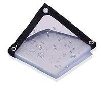 Lona transparente resistente al agua de 5 m x 8 m con ojales, cubierta duradera resistente a la intemperie para exteriores, jardín, patio, camping y protección solar, solución de lona versátil