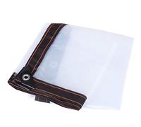 Lona transparente resistente al agua de 5 x 5 m, resistente al desgarro, para tienda de campaña, barco, caravana, piscina, lona duradera resistente a la lluvia C para uso en exteriores.