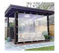 Lona Transparente Transparente con Ojales Transparente Lonas Impermeables Exterior para Cenador, Balcón, Jardín de Invierno(5x6m(16.4x19.7ft))