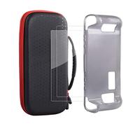 LONANDY - Funda protectora para cubierta de vapor, kit de accesorios 3 en 1 con protector de silicona suave, funda de transporte portátil, protector de pantalla para cubierta de vapor (paquete de 2)