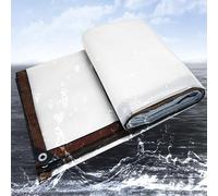 Lonas Impermeables Exterior 100 x 360 cm Resistente a Los Rayos UV [450 G M²] Lona de PE con Ojales Lona Protectora Premium Impermeable para Camping, Cenador, Porche, A