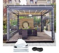 Lonas Impermeables Exterior 130 x 260 cm con Ojales, Impermeable, Aislamiento de Plantas, Resistente Al Polvo Lona Transparente e Impermeable para Jardín, Cenador, Camping, A