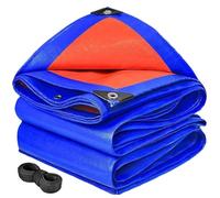 Lonas Impermeables Exterior 200 x 500 cm de PE 200G/M², Lona Protectora Resistente a Intemperie y a Rayos UV Lona Piscina con Ojales para Leña, Muebles, Vehículos, B