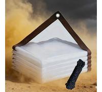 Lonas Impermeables Exterior Transparente 120 x 130 cm with Eyelets for Garden Furniture, A