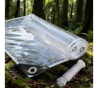 Lonas Impermeables Exterior Transparente 300 x 310 cm, Thick Waterproof PVC, Multipurpose Awning, Rain Resistant, Strengthen Wind Transparent Tarpaulin with Eyelets for Outdoor Plants, A