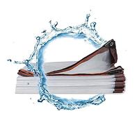 Lonas, Lona Impermeable Transparente de Alta Resistencia - Lona Transparente a Prueba de Polvo e Lluvia con Ojales para invernaderos, techos y Uso en Exteriores - Solución de Cobertura Trans