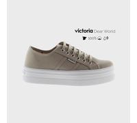 DEPORTIVAS VICTORIA DE LONA PARA MUJER 109200 BEIGE 35