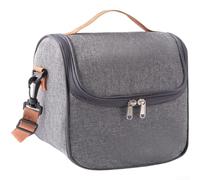 Lonchera aislada, bolsa térmica de 6 litros con forro de papel de aluminio, enfriador de tela Oxford para el trabajo de oficina, picnic y almacenamiento de alimentos al aire libre, comida reutilizable