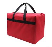 Lonchera aislada con forro de aluminio que mantiene la comida caliente o fría durante horas. Gran capacidad de 36 litros para oficina, escuela, picnic, camping (rojo L)