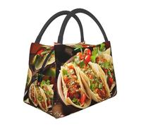 Lonchera aislada para hombres y mujeres, adultos, reutilizable, comida mexicana, a prueba de fugas, bolsa térmica de gran capacidad, contenedores de almuerzo para oficina, trabajo, picnic