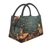 Lonchera aislada para hombres y mujeres, adultos, reutilizable, para matemáticas, a prueba de fugas, bolsa térmica de gran capacidad, contenedores de almuerzo para oficina, trabajo, picnic